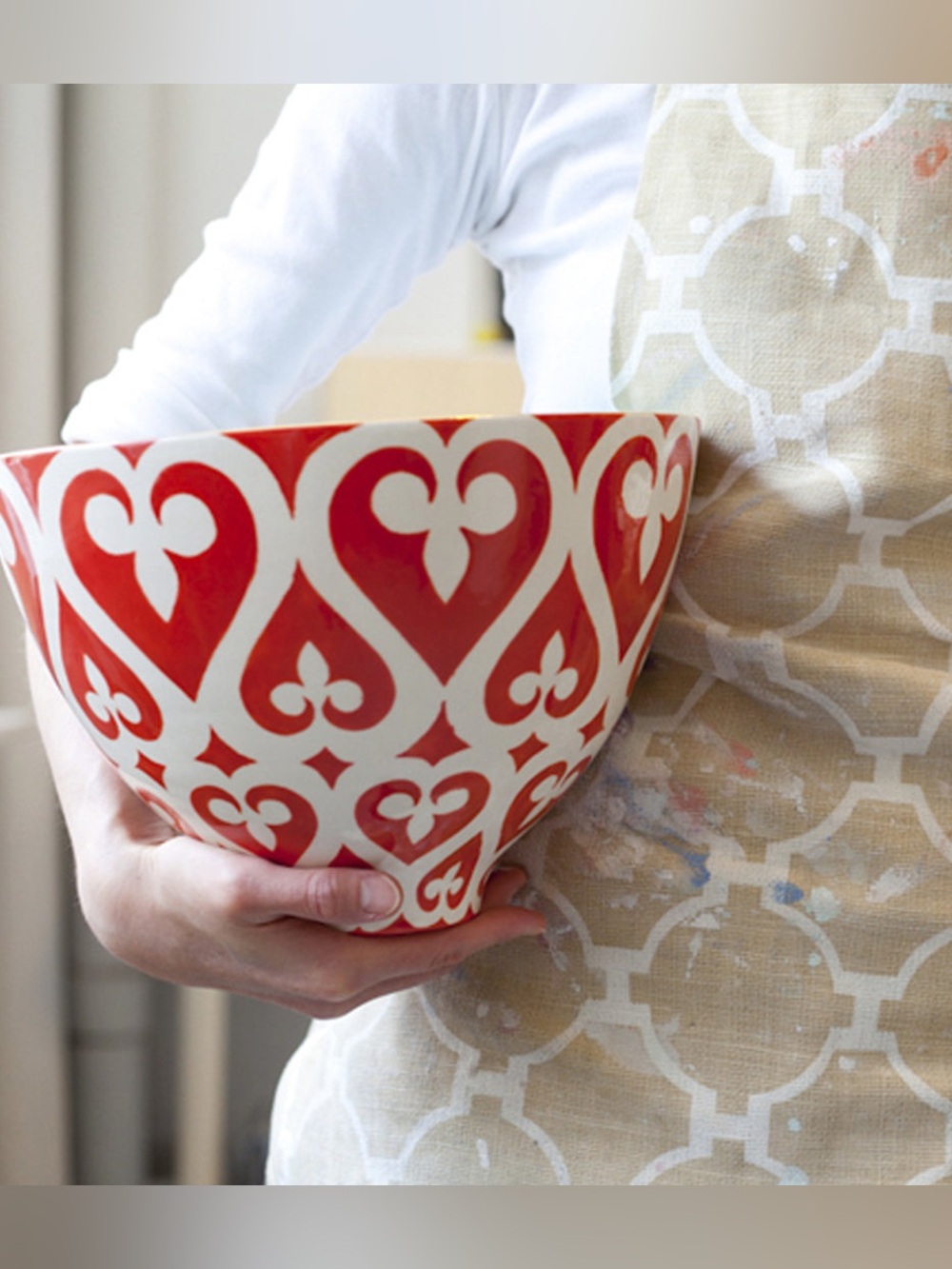 Jill Rosenwald Newport Gate Coper Gold Platted Ceramic Bowl